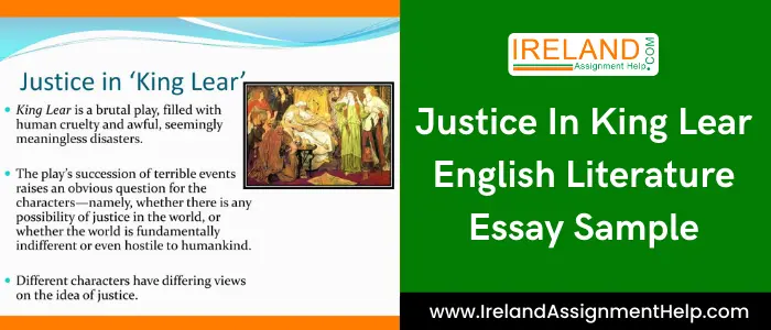 Justice in King Lear English Literature essay sample