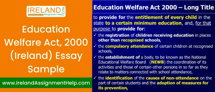 Education Welfare Act, 2000 (Ireland) Essay Sample