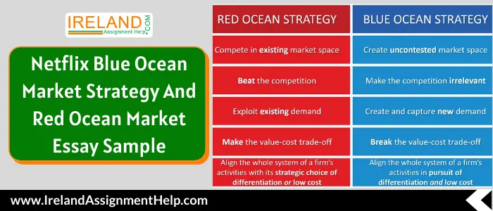 Netflix Blue Ocean Market Strategy and Red Ocean Market Essay Sample